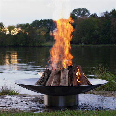 Aangepast Doorstaand de Brandende Brand Pit For Camping van de Staalhoutskool