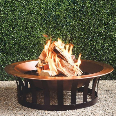 OEM om het Terrasbrand Pit Wooden Firepits 62*62*64cm van het Verweringsstaal