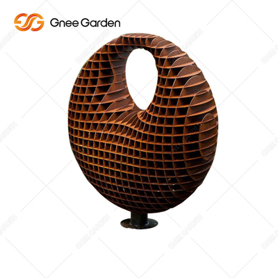 Groot 5.08.0mm Openlucht het Staalbeeldhouwwerk van Corten van het Bronsbeeldhouwwerk Modern Abstract