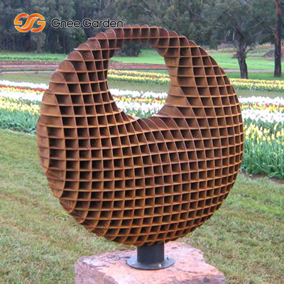 Groot 5.08.0mm Openlucht het Staalbeeldhouwwerk van Corten van het Bronsbeeldhouwwerk Modern Abstract