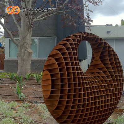 Groot 5.08.0mm Openlucht het Staalbeeldhouwwerk van Corten van het Bronsbeeldhouwwerk Modern Abstract