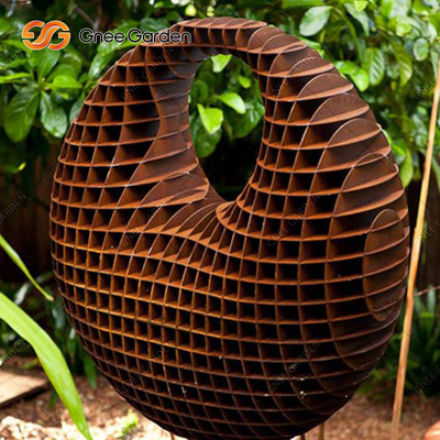 Groot 5.08.0mm Openlucht het Staalbeeldhouwwerk van Corten van het Bronsbeeldhouwwerk Modern Abstract