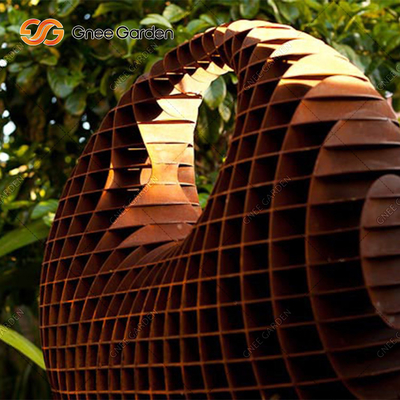 Groot 5.08.0mm Openlucht het Staalbeeldhouwwerk van Corten van het Bronsbeeldhouwwerk Modern Abstract