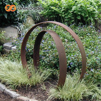 Het grote Openlucht 175cm Moderne Corten-Kunstwerk van het Staalbeeldhouwwerk met Vlotte Krommen