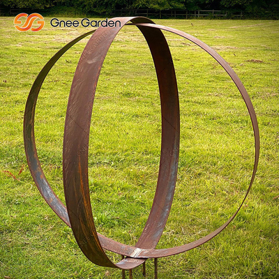 Het grote Openlucht 175cm Moderne Corten-Kunstwerk van het Staalbeeldhouwwerk met Vlotte Krommen
