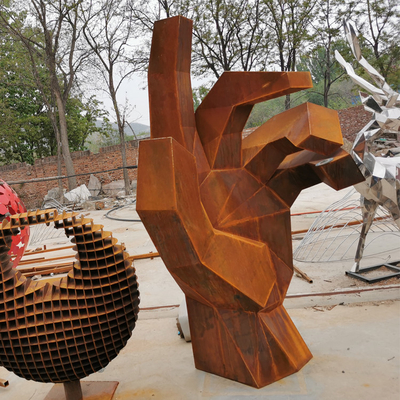 175cm Rusty Metal Garden Ornaments Corten Staalbeeldhouwwerk voor Parkdecoratie