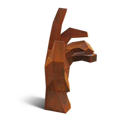 175cm Rusty Metal Garden Ornaments Corten Staalbeeldhouwwerk voor Parkdecoratie