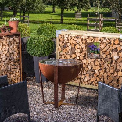 Dia 1000mm Klassieke Corten-Roestvrije Kuil van Pit Bbq Ring Bbq Fire van de Staalbrand