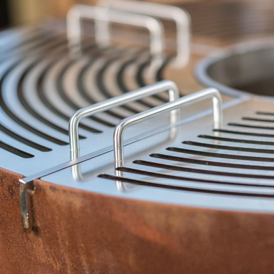 Dia 1000mm Klassieke Corten-Roestvrije Kuil van Pit Bbq Ring Bbq Fire van de Staalbrand