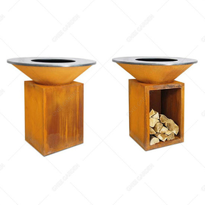 Het Staal van Prerustedcorten om Brand Pit Camping 120cm Corten-Kuil van de Staalbrand
