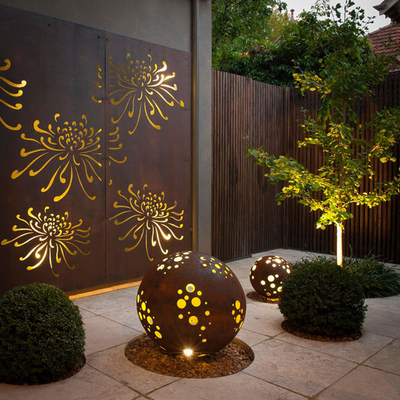 Custom Decor Metal Garden Products Cortenstaal Schermpanelen Weerbestendig