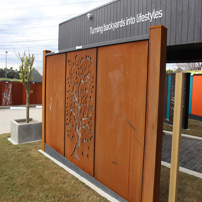 Van de het Metaaltuin van de rechthoekdecoratie van de Productencorten van de het Staaltuin het Schermomheining