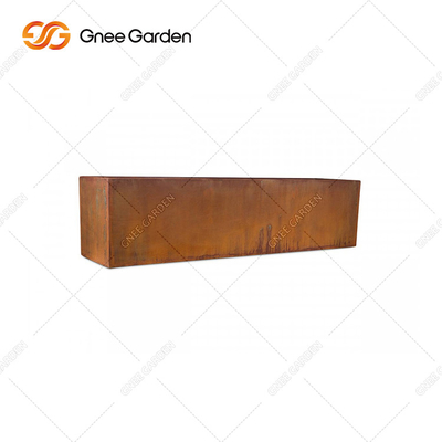 De buiten van de het Staal Vierkante Planter van Tuincorten Klantgerichte RAL Kleuren van de de Doosgrootte