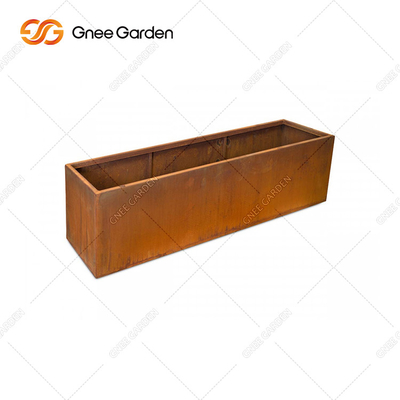 De buiten van de het Staal Vierkante Planter van Tuincorten Klantgerichte RAL Kleuren van de de Doosgrootte