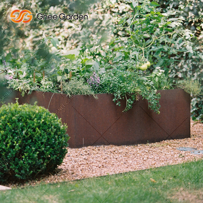 1200*500*600mm Corten de Plantersdozen van het Staal Plantaardige Planters Geroeste Metaal