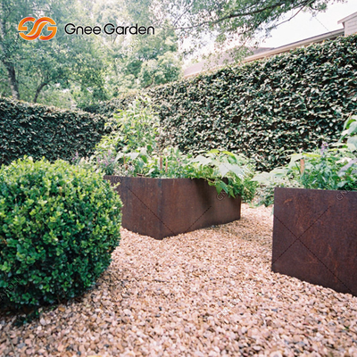 1200*500*600mm Corten de Plantersdozen van het Staal Plantaardige Planters Geroeste Metaal