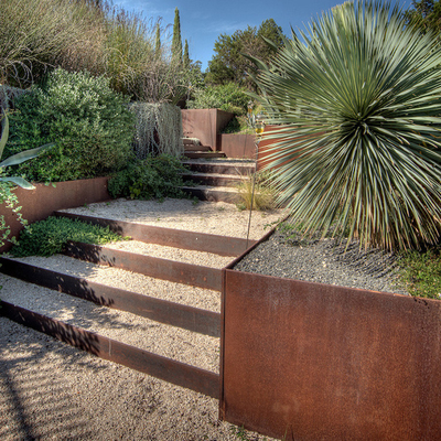 TUV Corten Staal hief Geschilderde op de Douane van het Tuinbed 65l*65w*30h Cm