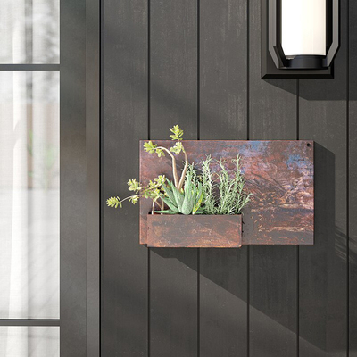 12 ″ X 20 ″ de Verticale Openluchtdoos van de het Staalplanter van de Metaalplanter Rechthoekige