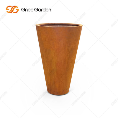 OEM ODM roestte de Openluchtmetaalplanter, het Staal van de Dozencorten van de Metaalplanter