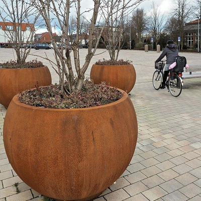 vormde het 1000mm Opgeheven Gebied Openluchtmetaalplanter voor Winkelcomplex