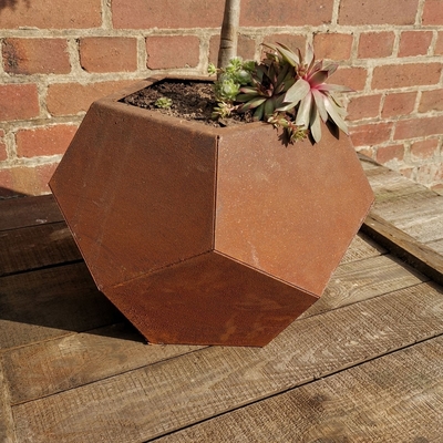 Van de het Staalplanter van Corten van de laserbesnoeiing Pot van de de Tuin de Openluchtbloem