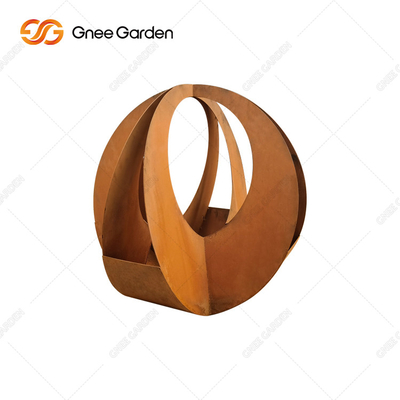 Rusty Red Modern Outdoor Metal-het Staalplanters van Planters Klantgerichte Corten