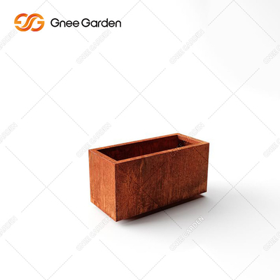 De vierkante van de het Staalplanter van Vorm Kubieke Corten Pot van de het Metaalbloem voor Tuin