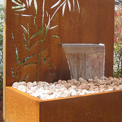 1500x1000x600mm sneed de Rustieke Corten Fontein van het Staalwater met Laser het Schermcomité