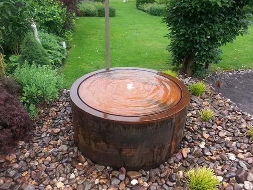Dia 600mm de Decoratieve van de Ornamentencorten van de Metaaltuin Lijst van het het Staalwater