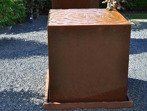 1100mm de Vierkante van de Ornamentencorten van de Metaaltuin Eigenschap van het het Staalwater
