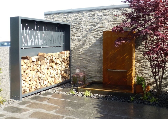 Moderne Openluchtcorten-Staalfontein Decoratief voor Tuin