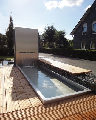 SGS Openlucht van de Ornamentencorten van de Metaaltuin van de het Staalvijver het Watereigenschap Rusty Red