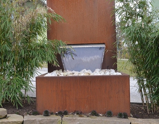 Moderne Openluchtcorten-Staalfontein Decoratief voor Tuin