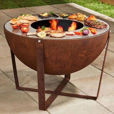 1200mm Dia Charcoal Buring Outdoor Cooking de Goedkeuring van Grillsce