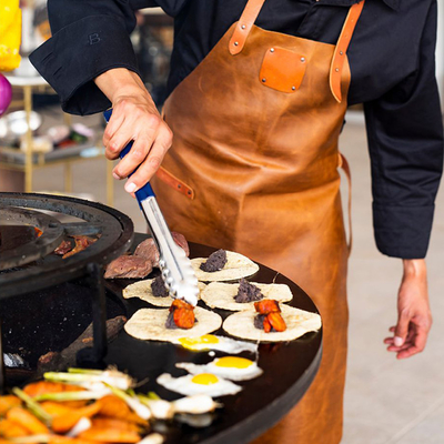 Aangepast formaat vierkante cortenstaal BBQ-grill decoratieve outdoor camping