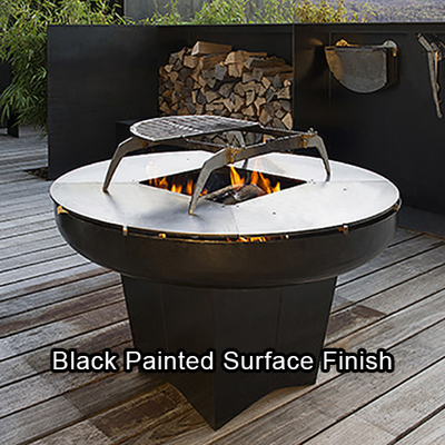 Outdoor Patio BBQ Fire Pit Grill Tafel Cortenstaal Voorgeroest
