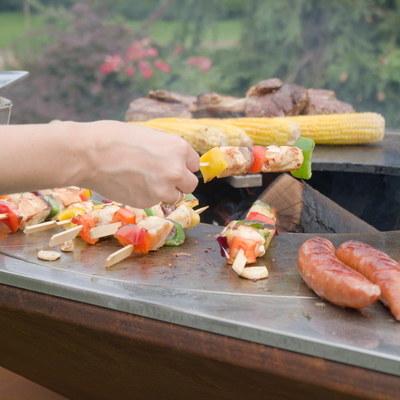 Cortenstaal Outdoor Fire Pit Steel BBQ Grill Burning Voor Camping Picknick