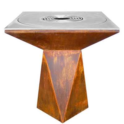 Cortenstaal Outdoor Fire Pit Steel BBQ Grill Burning Voor Camping Picknick