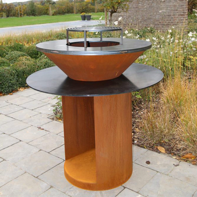 Outdoor Tuin Bbq Keuken Grill Cortenstaal Barbecue Houtgestookt