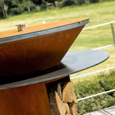Outdoor Tuin Bbq Keuken Grill Cortenstaal Barbecue Houtgestookt