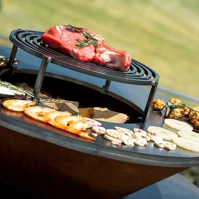 Outdoor Tuin Bbq Keuken Grill Cortenstaal Barbecue Houtgestookt