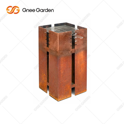 Metaal Houtgestookte Open Vuurplaats Barbecue Grill Voor Tuin Buiten Koken