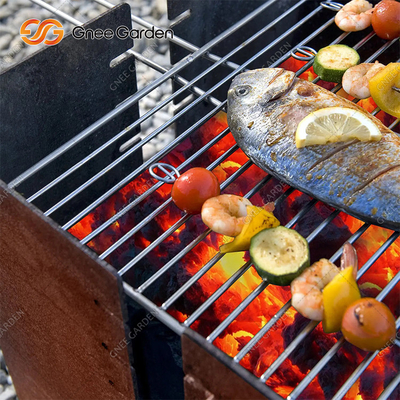 1200mm het Vierkante Corten de Grillhoutskool van de Staalbarbecue Decoratief Branden