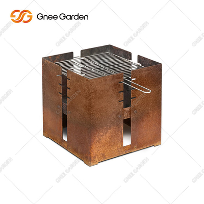 Cortenstaal Bbq Houtskoolgrilltafel 3mm Dikte