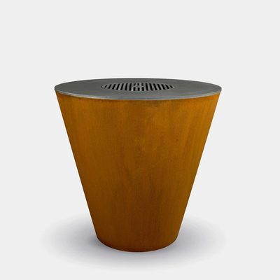 Brandhout die Corten-Hoogste Grill van het Staal de Openluchtfornuis voor Tuin het Kamperen branden