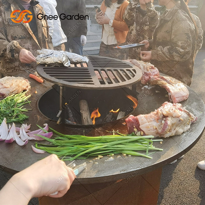 Van het Staal de Openlucht Kokende Grills van Corten van de tuinroest van de de Brandkuil van de de BARBECUEgrill Verpakkende Diensten
