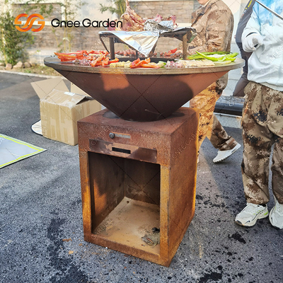 Van de de Tuinbarbecue van het Cortenstaal van de de Grills Antieke Brand Openlucht Kokende Kuil 31,5“