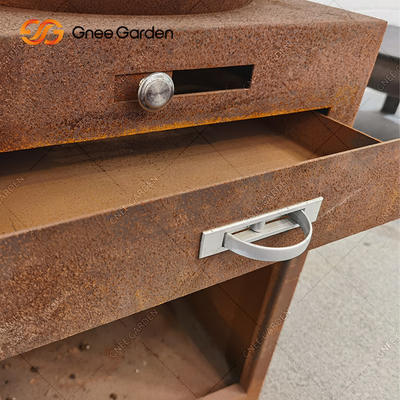 Van de de Tuinbarbecue van het Cortenstaal van de de Grills Antieke Brand Openlucht Kokende Kuil 31,5“