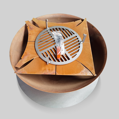 Van de de Grillstuin van de metaalbarbecue het Openlucht Kokende Staal van Corten 900mm Hoogte