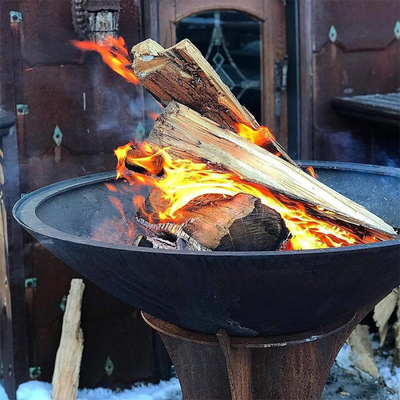 1000mm Corten Staal Openlucht Kokende Grills met Afneembare Basis